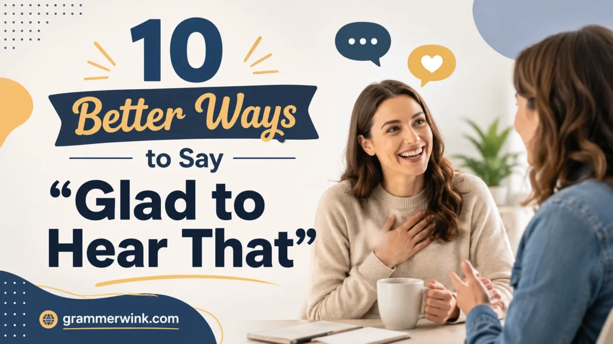 Better Ways to Say “Glad to Hear That” 
