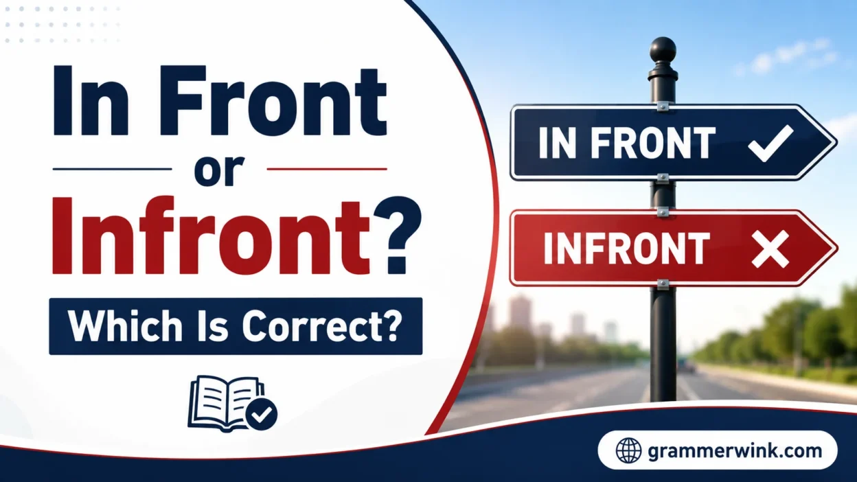 In Front or Infront? Which Is Correct