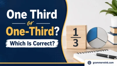 One Third or One-Third? Which Is Correct