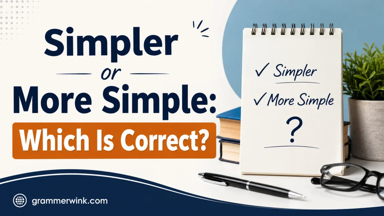 Simpler or More Simple: Which Is Correct? 