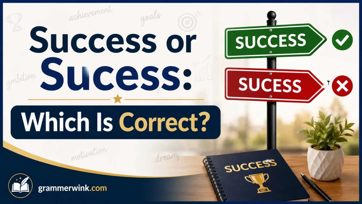 Success or Sucess: Which Is Correct?