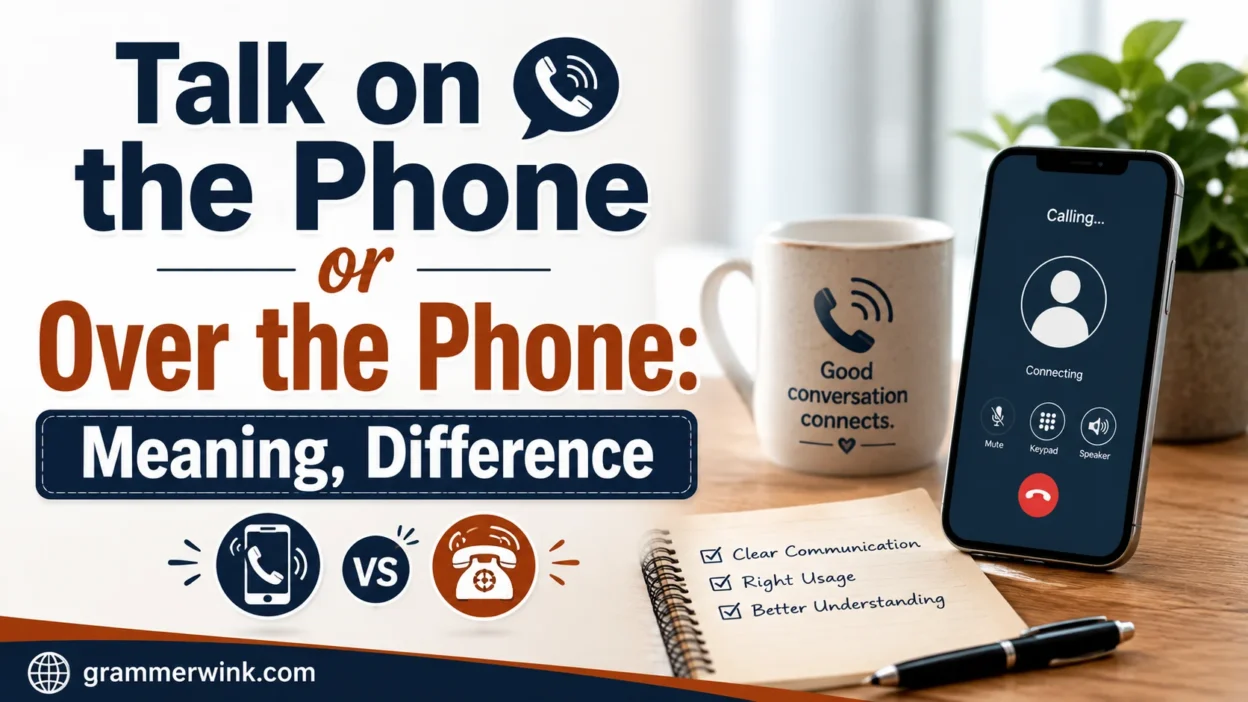 Talk on the Phone or Over the Phone: Meaning, Difference