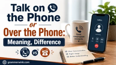 Talk on the Phone or Over the Phone: Meaning, Difference
