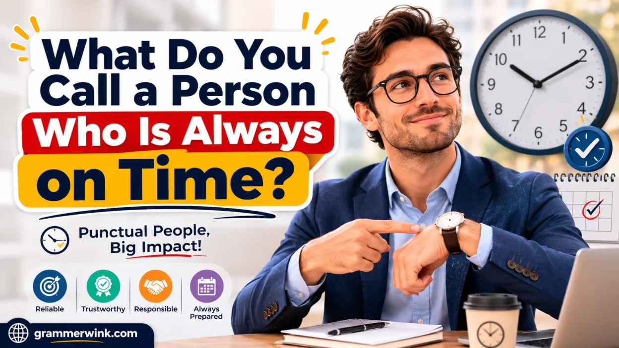What Do You Call a Person Who Is Always on Time?