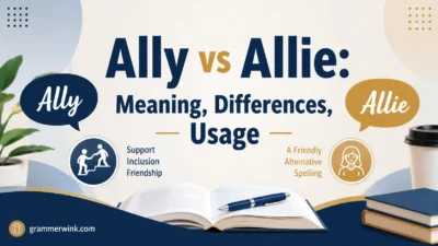Ally vs Allie: Meaning Differences Usage