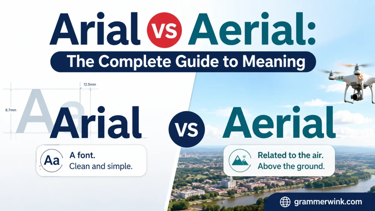 Arial vs Aerial: The Complete Guide to Meaning