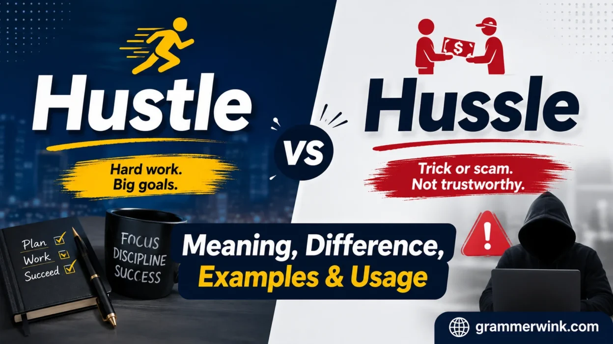 Hustle vs Hussle: Meaning, Difference, 