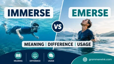 Immerse vs Emerse: Meaning Difference Usage