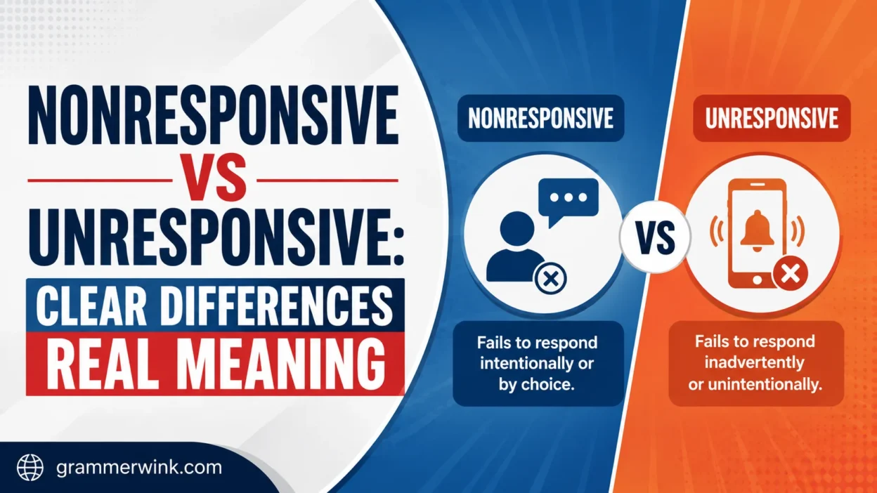 Nonresponsive vs Unresponsive: Clear Differences Real Meaning
