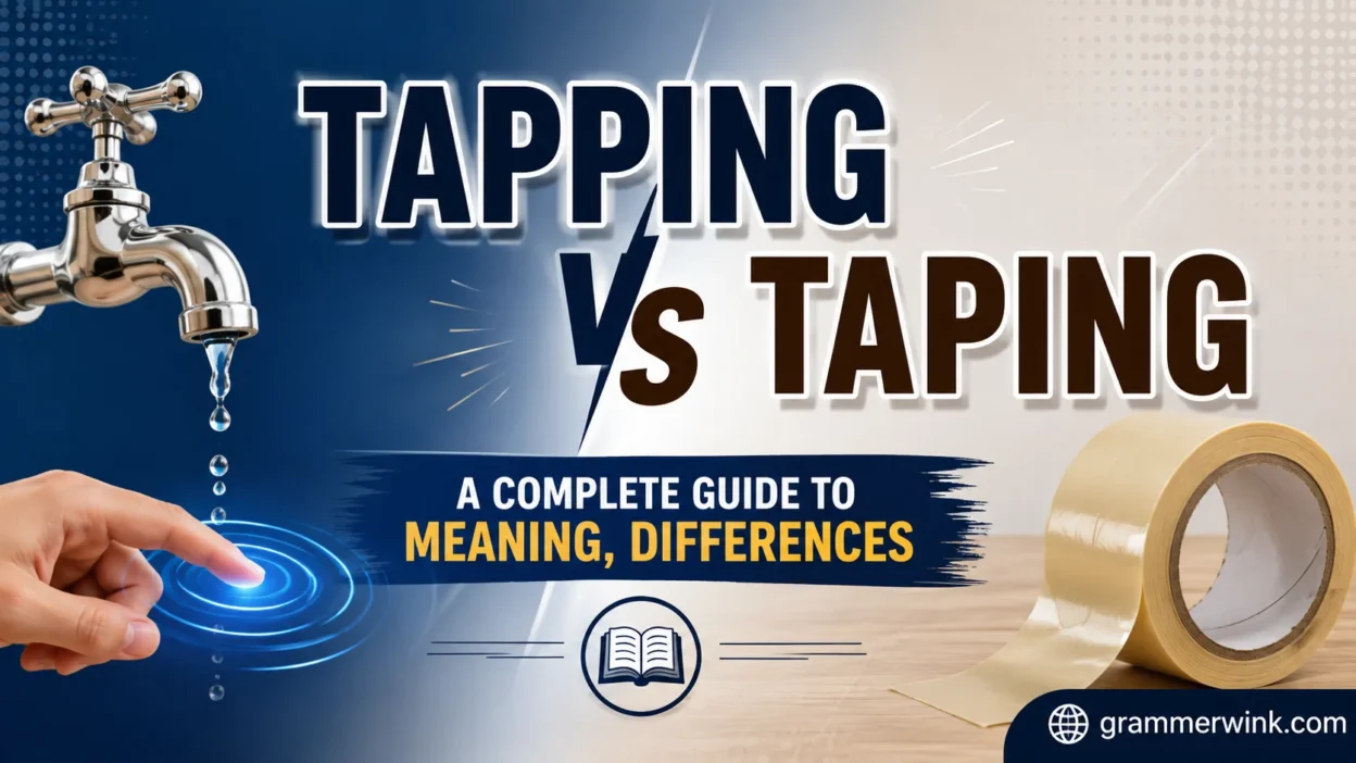 Tapping vs Taping: A Complete Guide to Meaning, Differences