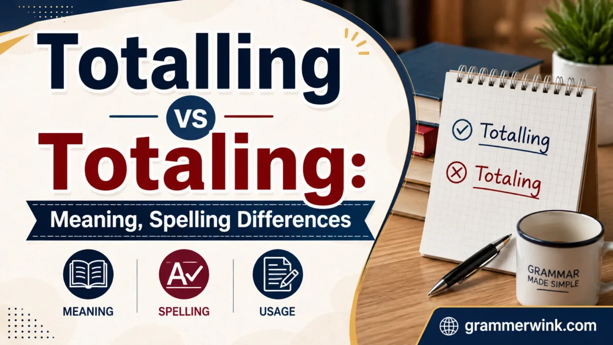 Totalling vs Totaling: Meaning, Spelling Differences