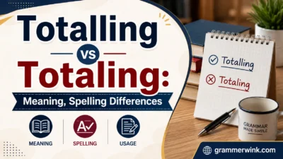 Totalling vs Totaling: Meaning, Spelling Differences